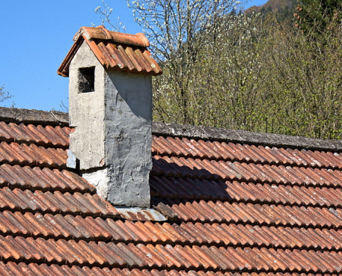 house roof brick chimney fireplace preview