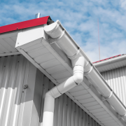 An illustration emphasizing safety tips for gutter guard installation.