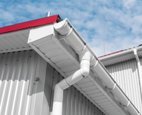 An illustration emphasizing safety tips for gutter guard installation.