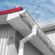 An illustration emphasizing safety tips for gutter guard installation.