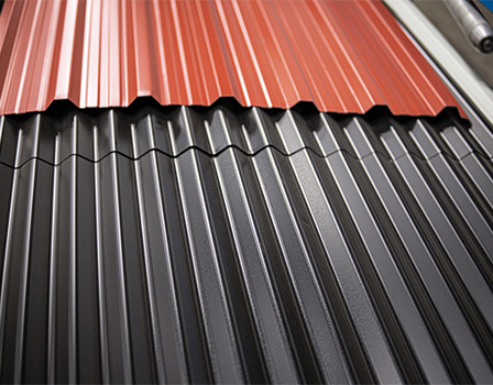 Custom colors are available for metal siding