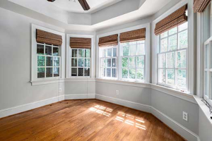dining nook with windows