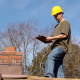 roof inspector yellow hat