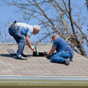 An image of a well maintained roof with new shingles illustrating preventive measures