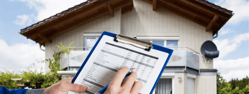 Key elements being checked during a roof inspection.