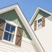 A comparison of different siding materials, including James Hardie siding.