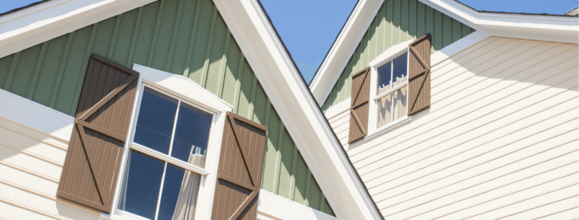 A comparison of different siding materials, including James Hardie siding.