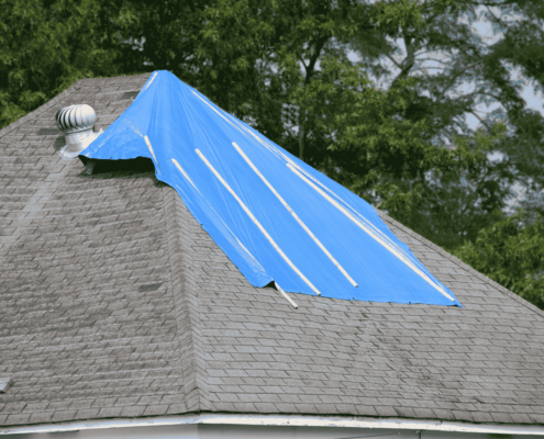 Common causes of roofline issues like weather damage.