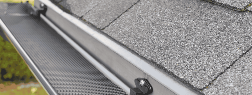 An image showcasing different types of gutter guards available for installation.