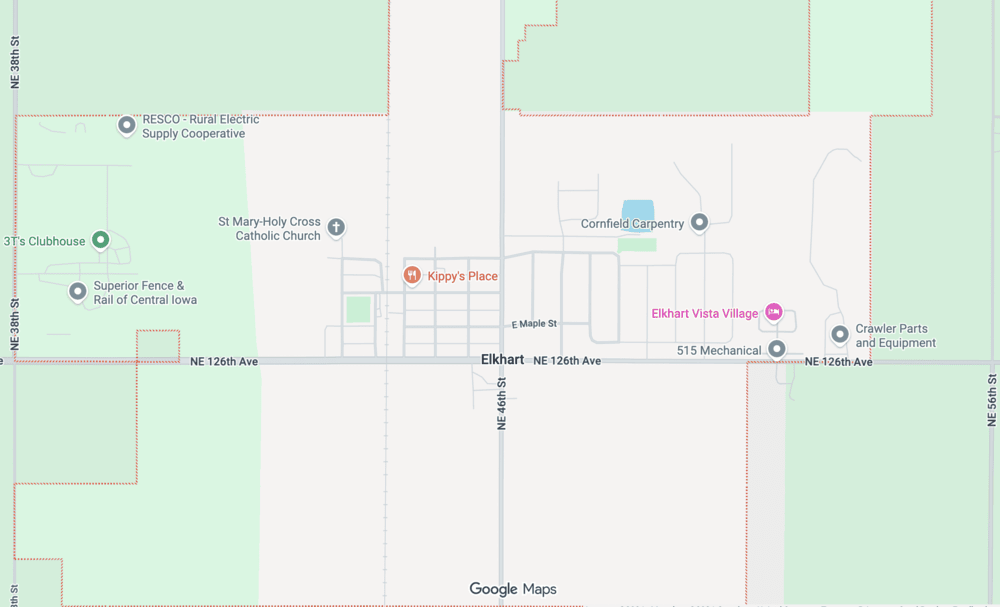 Elkhart map Elkhart map